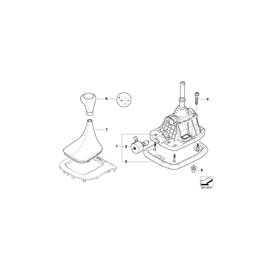 Genuine BMW 25127524983 E85 Leather Gear Lever Cover SMG/GRAU (Inc. Z4 2.5i & Z4 3.0i) | ML Performance US Car Parts