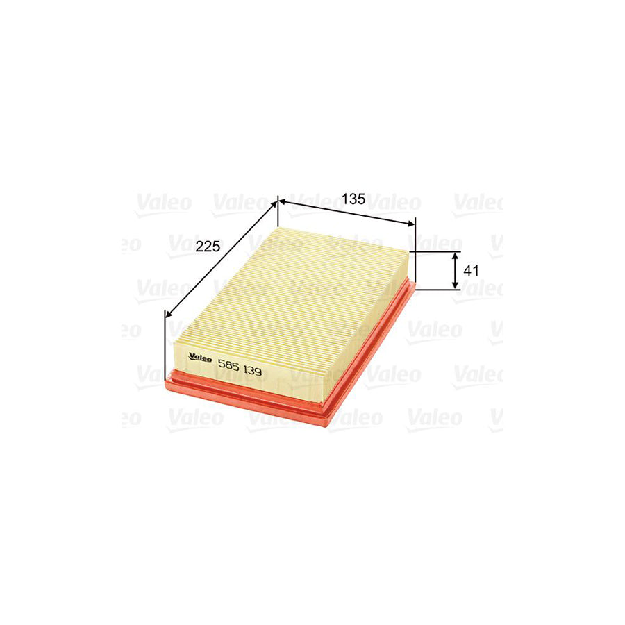 VALEO 585139 Air Filter | ML Performance UK Car Parts
