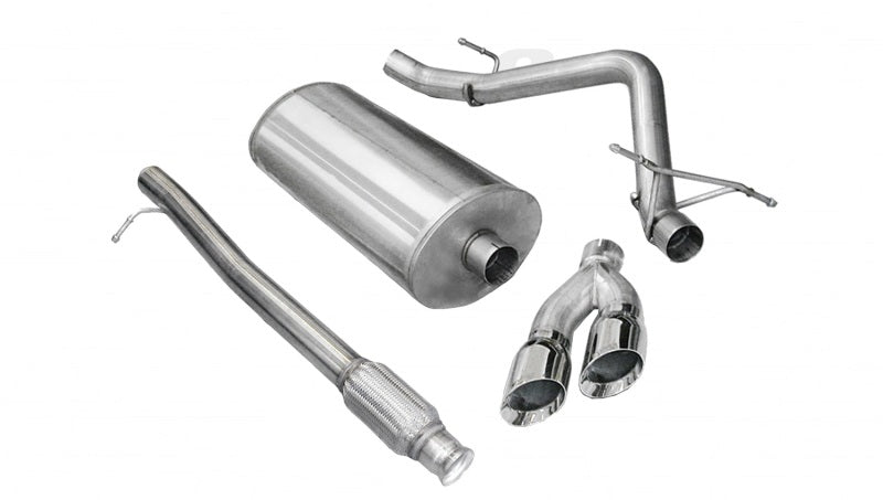 CORSA Performance Corsa 2010-2013 Chevrolet Silverado Crew Cab/Short Bed 1500 4.8L V8 Polished Sport Cat-Back Exhaust