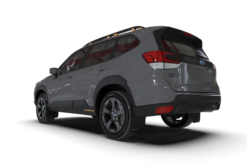 Rally Armor 22-24 Subaru Forester & Wilderness Black UR Mud Flap w/Red Logo