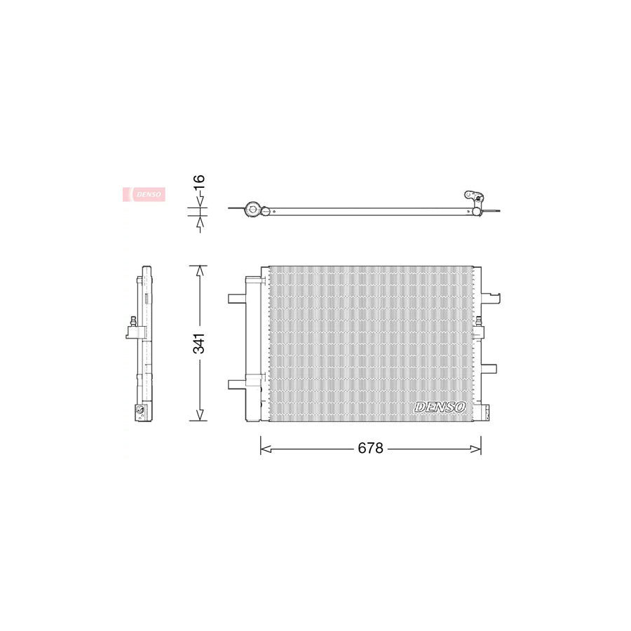 DENSO DCN02026 Air Conditioning Condenser