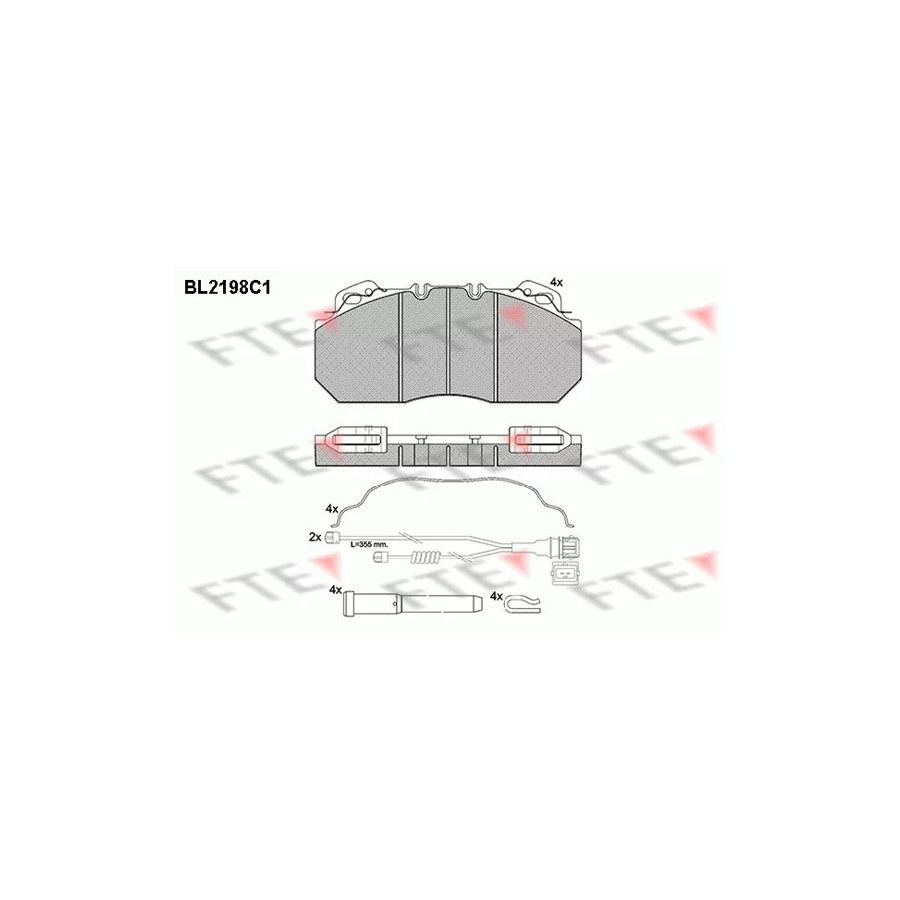 FTE Bl2198C1 Brake Pad Set