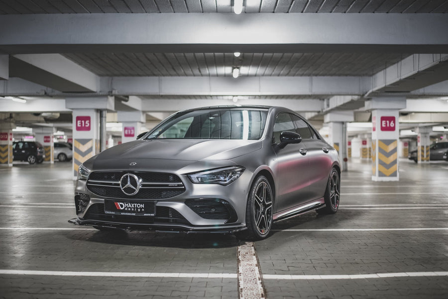 Maxton Design Mercedes Benz CLA35 AMG Aero C118 Front Splitter V.2