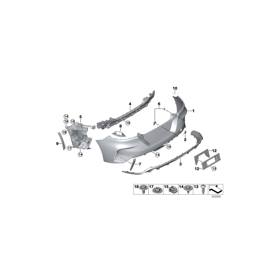 Genuine BMW 51128069787 G29 Connection Wheel Well, Left (Inc. Z4) | ML Performance US Car Parts
