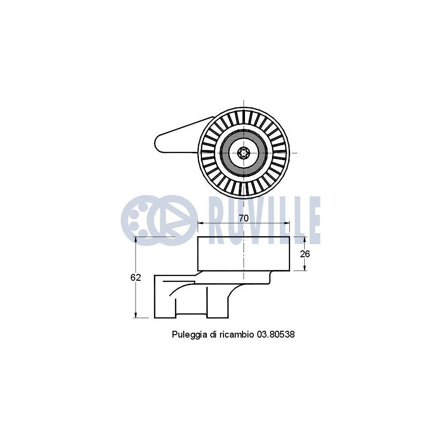 Ruville 55174 Alternator Freewheel Clutch Suitable For Mercedes-Benz Vario
