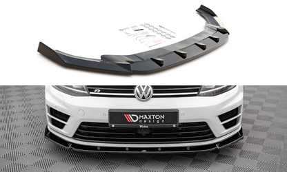 Maxton Design VW-GO-7-R-FD4T Front Splitter V.4 Volkswagen Golf R MK7 | ML Performance US Car Parts
