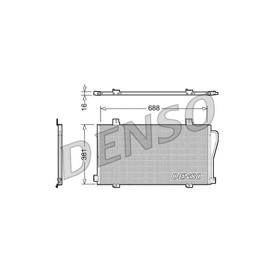 DENSO DCN23017 Air Conditioning Condenser