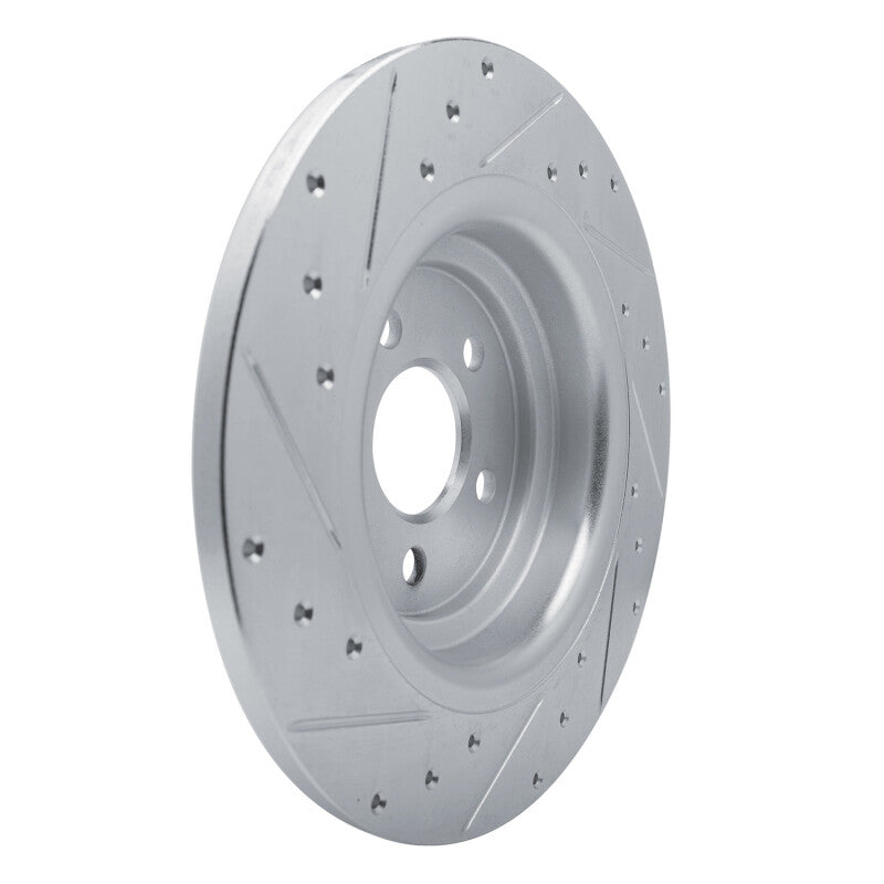 R1 Concepts R1 20-25 Mercedes-Benz GLE350 Rear Right Drilled & Slotted Silver Brake Rotor