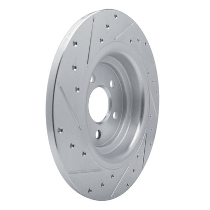 R1 Concepts R1 20-25 Mercedes-Benz GLE350 Rear Right Drilled & Slotted Silver Brake Rotor
