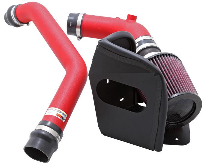 K&N Engineering K&N 08-09 Mitsubishi Evo X Wrinkle Red Typhoon Short Ram Intake