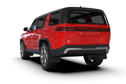 Rally Armor 22-26 Rivian R1S Black UR Mud Flap w/Light Blue Logo