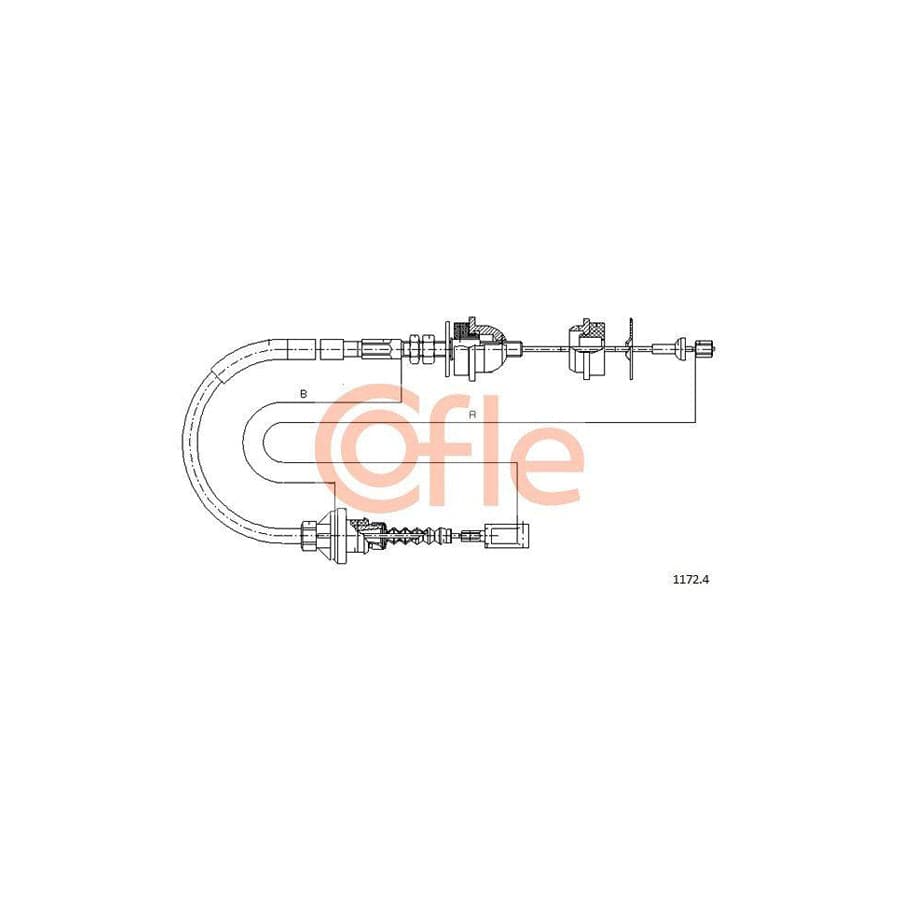 Cofle 92.1172.4 Clutch Cable
