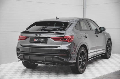 Maxton Design Audi Q3 Sportback S-Line Central Rear Splitter (with vertical bars)
