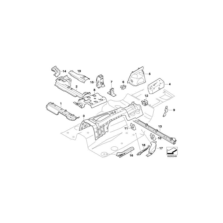 Genuine BMW 41127167052 E91 E84 Bracket For Front Right Tension Strut (Inc. X1 18dX) 1 | ML Performance US Car Parts
