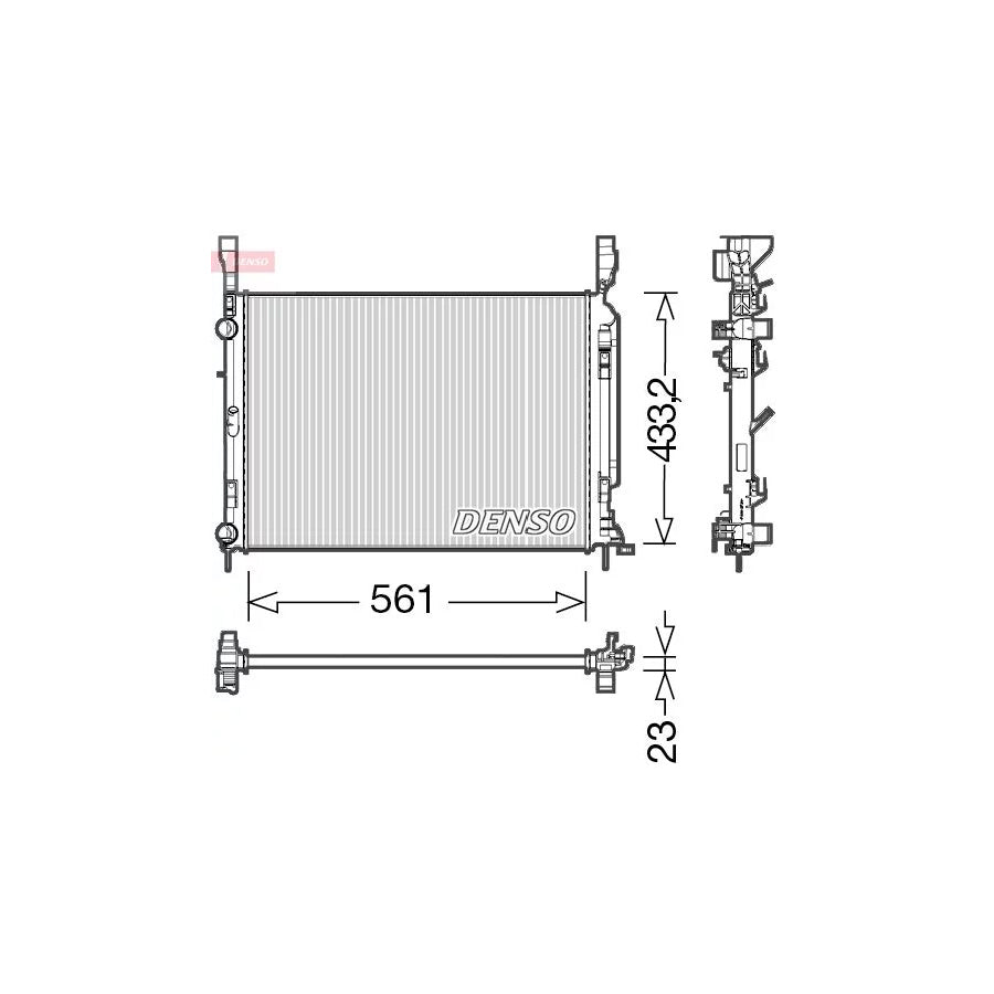 DENSO DRM23042 Engine Radiator