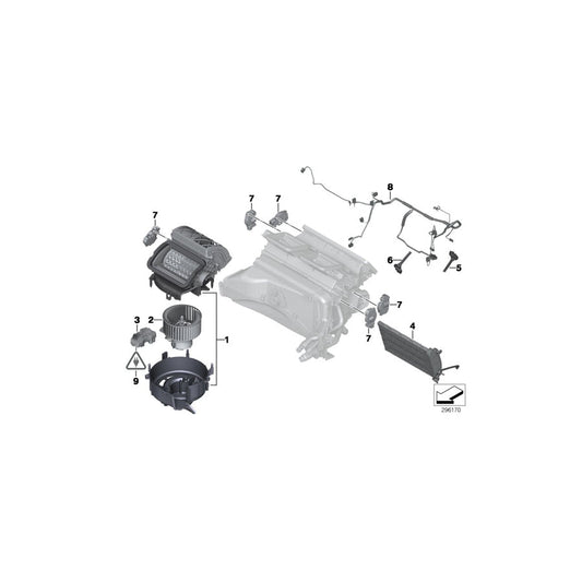 Genuine BMW 64119244083 F25 F26 Blower Housing (Inc. X4 35iX, X3 20dX & X4 28iX) | ML Performance US
