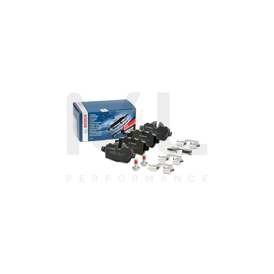 Bosch 0986494645 Brake Pad Set With Anti-Squeak Plate, With Bolts/Screws, With Mounting Manual BP1305 | ML Performance Car Parts