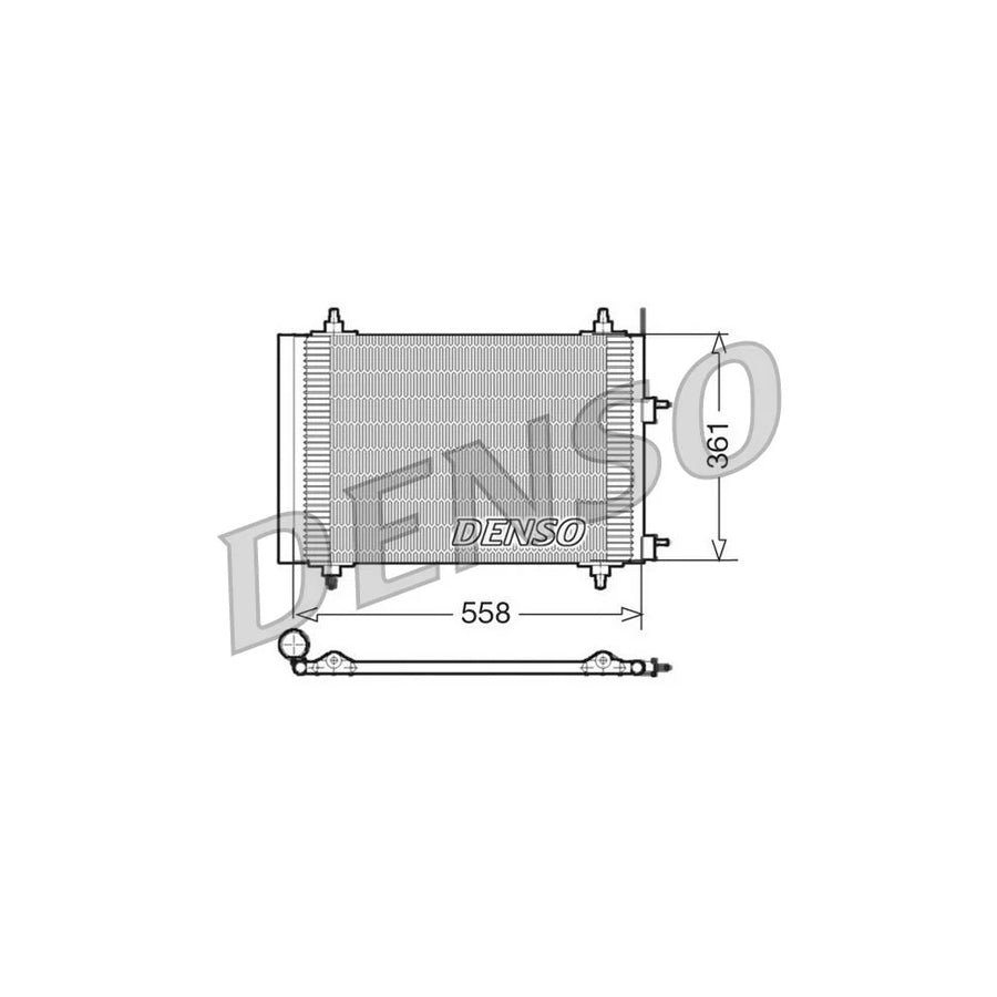 DENSO DCN21015 Air Conditioning Condenser for Peugeot 307