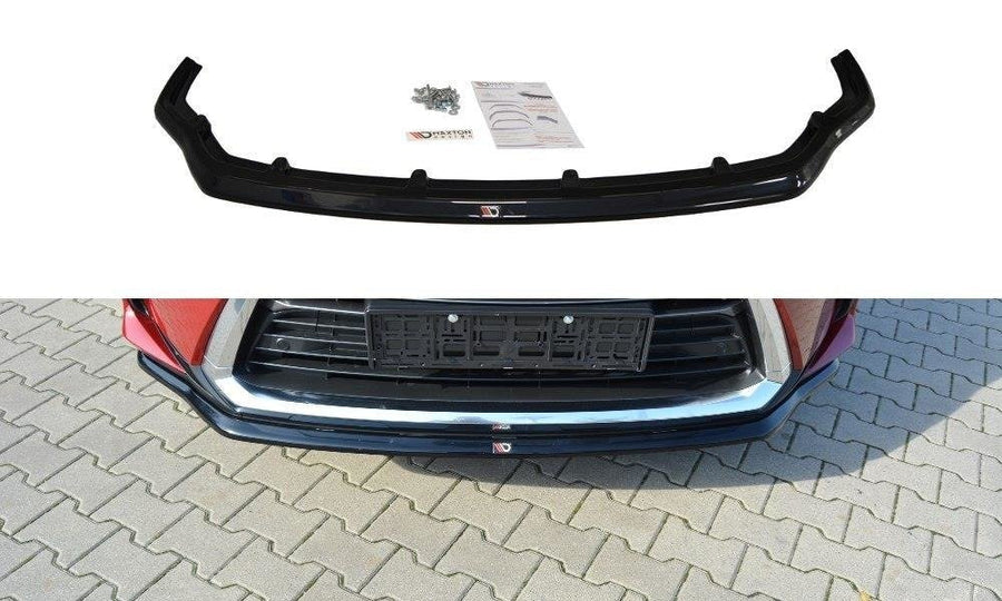 Maxton Design LE-RX-4-FD1T Front Splitter V.1 Lexus RX MK4 | ML Performance UK Car Parts