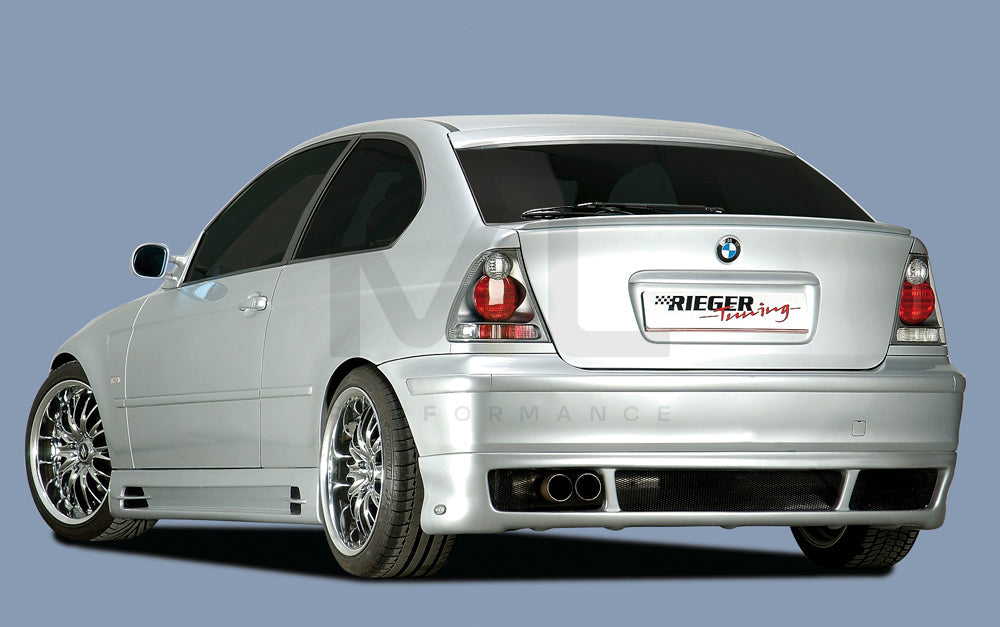 Rieger 00050307 BMW 3 Series E46 Rear Diffuser 2 | ML Performance UK Car Parts