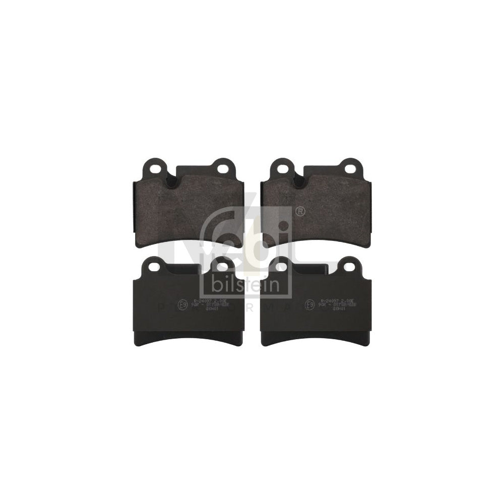 Febi Bilstein 16671 Brake Pad Set For Vw Touareg I (7La, 7L6, 7L7) Rear Axle, Prepared For Wear Indicator