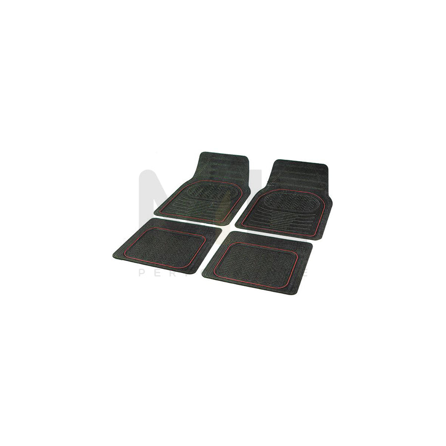 CARPOINT Contour 0314416 Floor mat set Elastomer, Front and Rear, Quantity: 4, Black