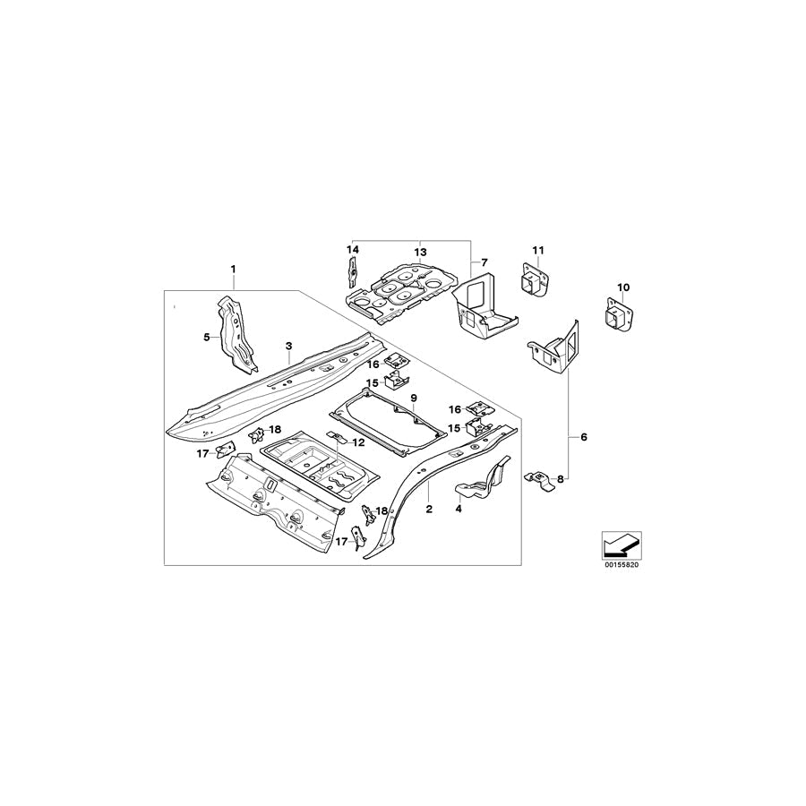 Genuine BMW 41127201973 E93 E93 Bracket, Vibration Absorber (Inc. 325i) 1 | ML Performance US Car Parts