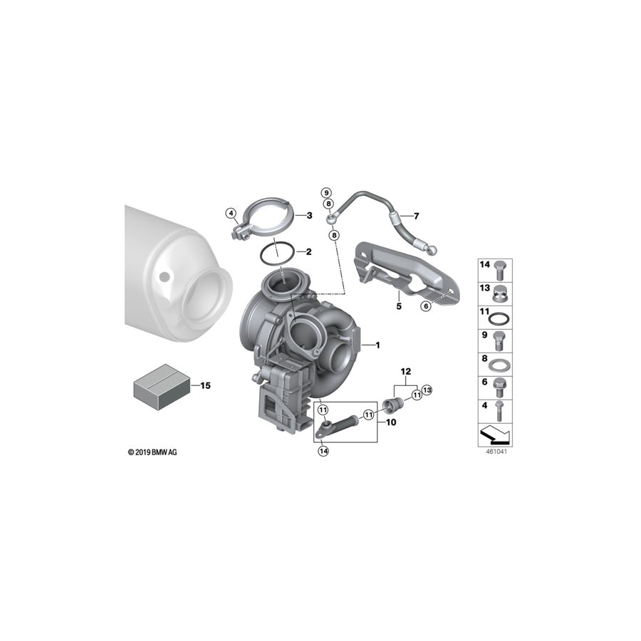 Genuine BMW 11427794315 E65 E61 E92 Oil Pipe (Inc. X6 30dX, 530d & 730Ld) | ML Performance US Car Parts