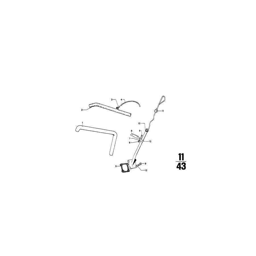 Genuine BMW 11120723140 Vent Hose 165mm OHNE LOCH (Inc. 2000, 1602 & 1800) | ML Performance US Car Parts
