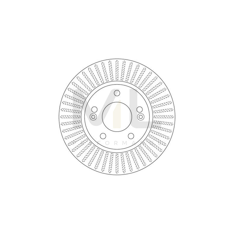 TRW DF6270 Brake Disc for KIA Cerato Saloon (TD) Vented, Painted | ML Performance Car Parts
