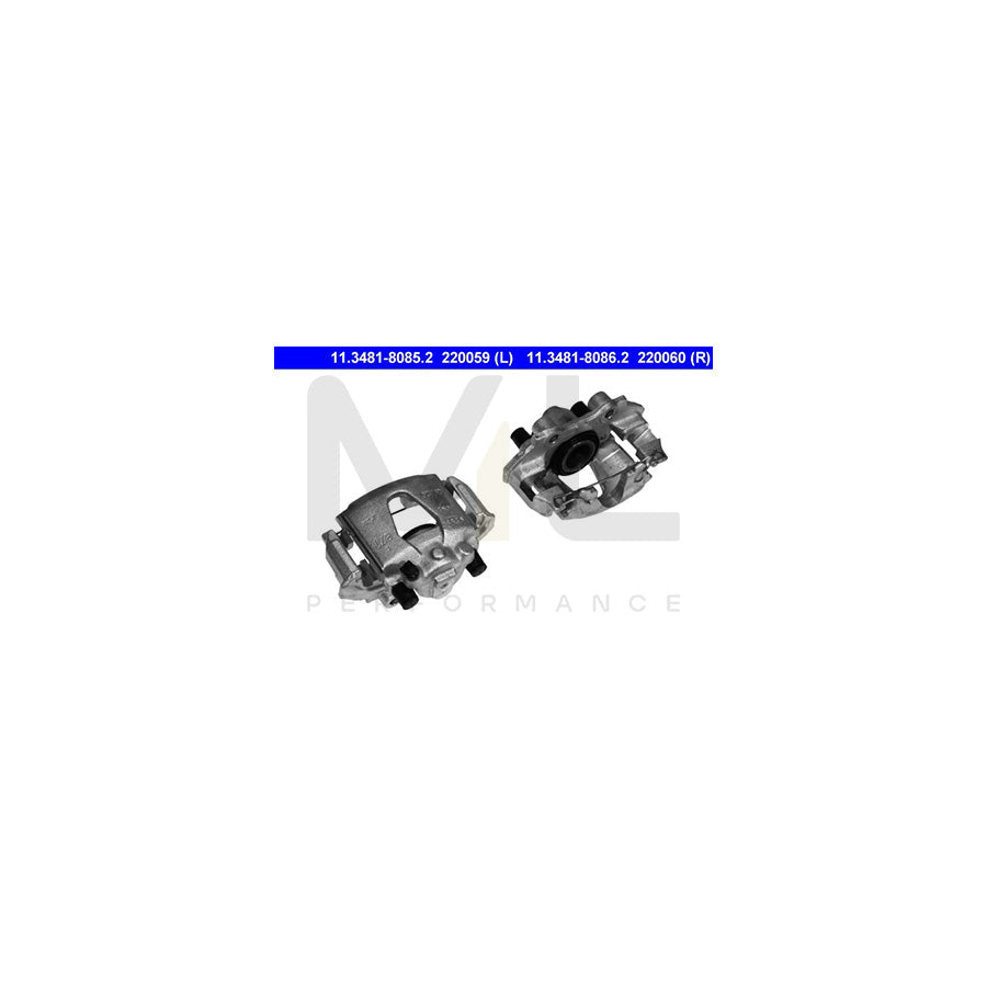 ATE 11.3481-8085.2 Brake Caliper with holder