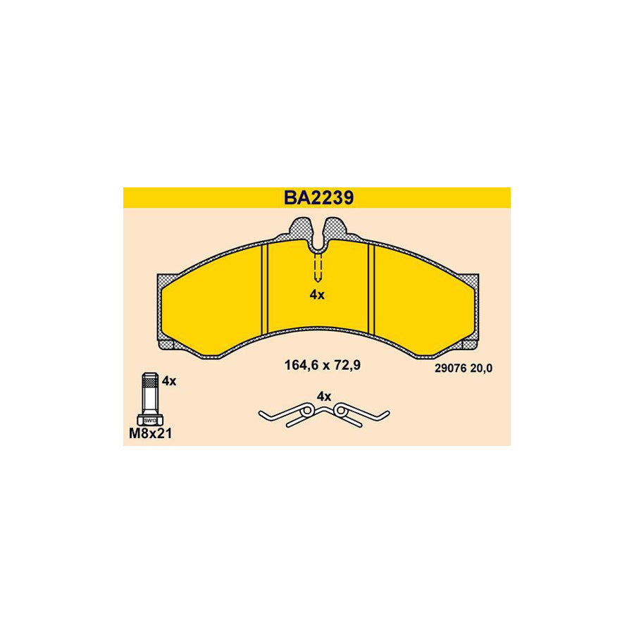 Barum Ba2239 Brake Pad Set