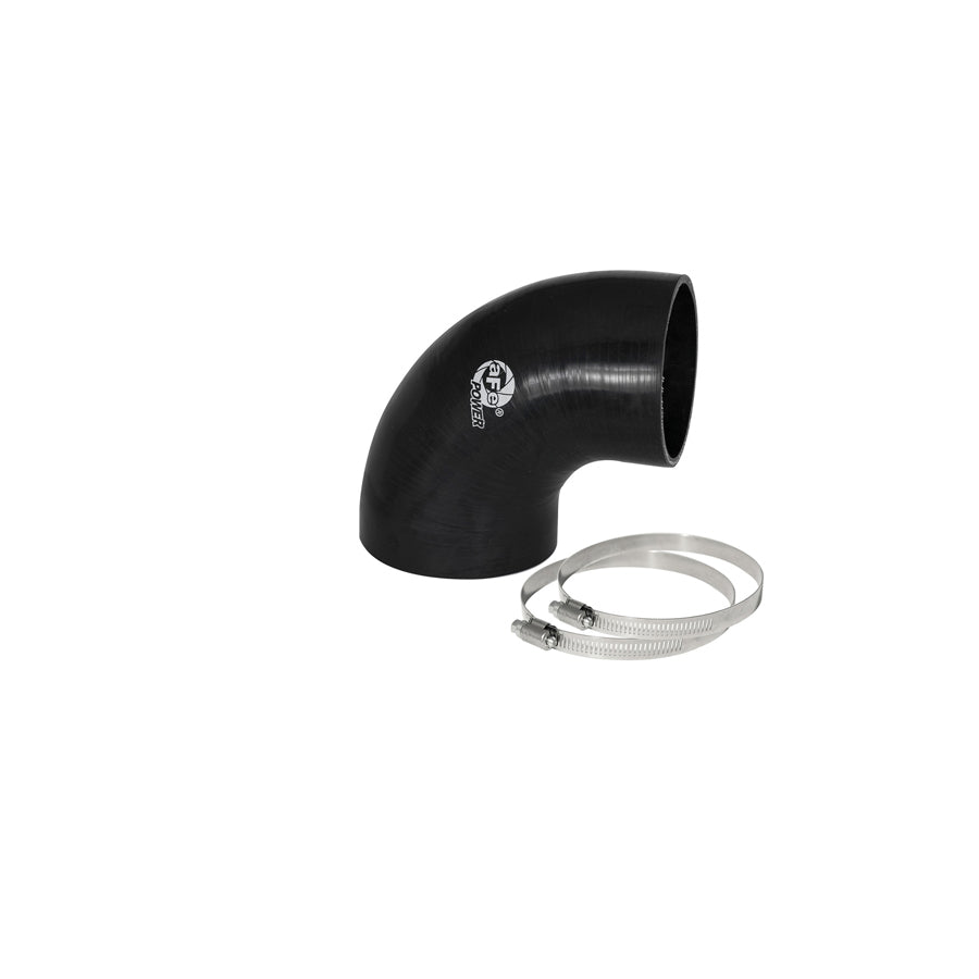  aFe 59-00065 (4 IN ID to 3-1/2 IN ID x 90 Deg.) Elbow Reducing Coupler - Black Replacement Coupling Kit  | ML Performance US Car Parts