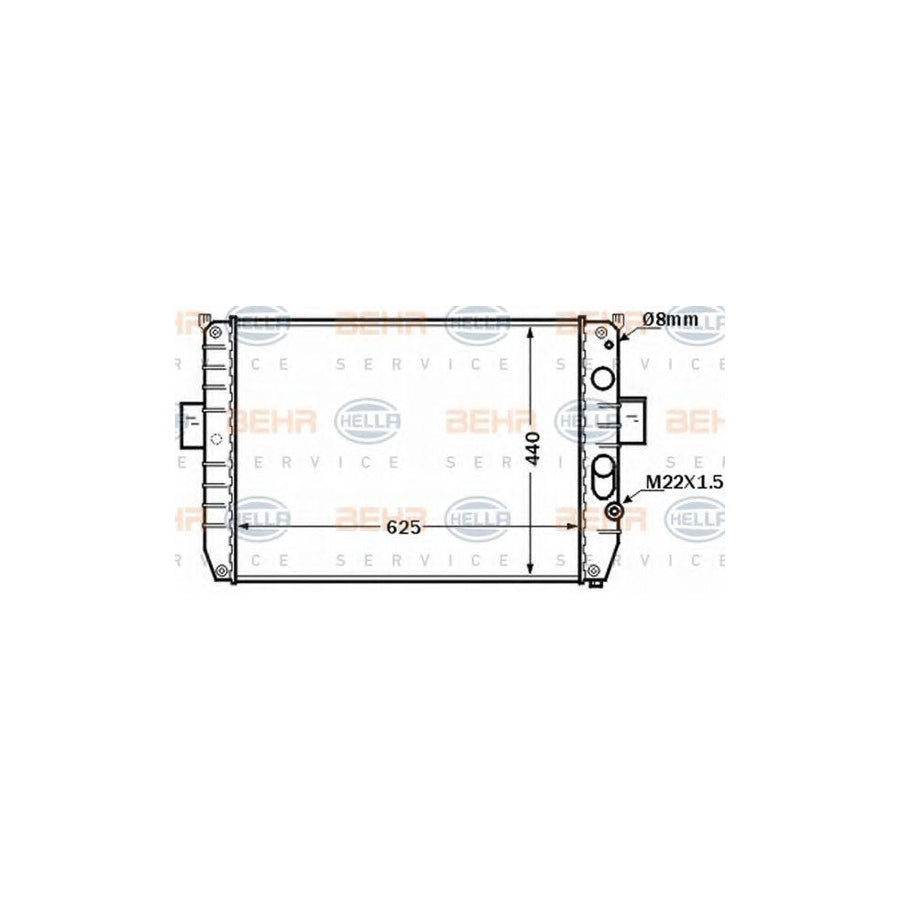 Hella 8MK 376 774-401 Engine Radiator