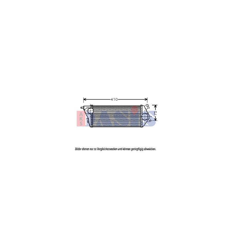 AKS Dasis 057011N Intercooler for Mini Hatchback (R50, R53)