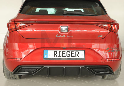 Rieger 00027055 SEAT Leon KL Rear Diffuser 5 | ML Performance UK Car Parts