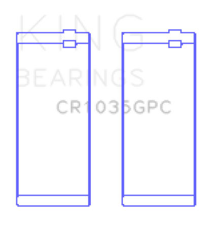 King Engine Bearings Cummins B-Ser. L4 (Size 0.25) Connecting Rod Bearing Set