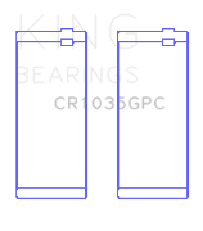 King Engine Bearings Cummins B-Ser. L4 (Size 0.26) Connecting Rod Bearing Set