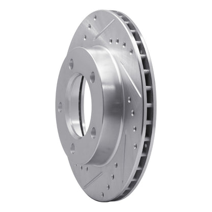 R1 Concepts R1 76-86 Jeep Scrambler Front Left Drilled & Slotted Silver Brake Rotor