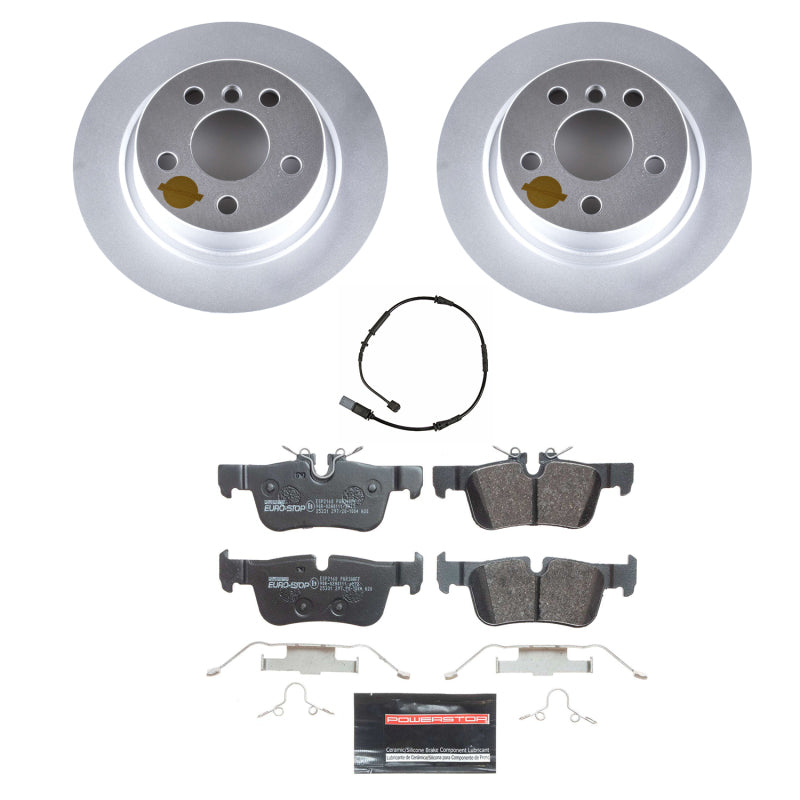 PowerStop Power Stop 16-19 Mini Cooper Clubman Rear Euro-Stop Brake Kit