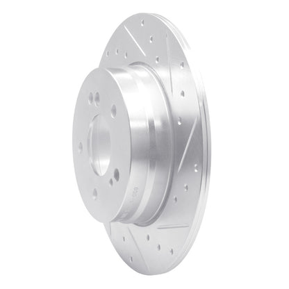 R1 Concepts R1 96-98 Mercedes-Benz SL500 Rear Right Drilled & Slotted Silver Brake Rotor