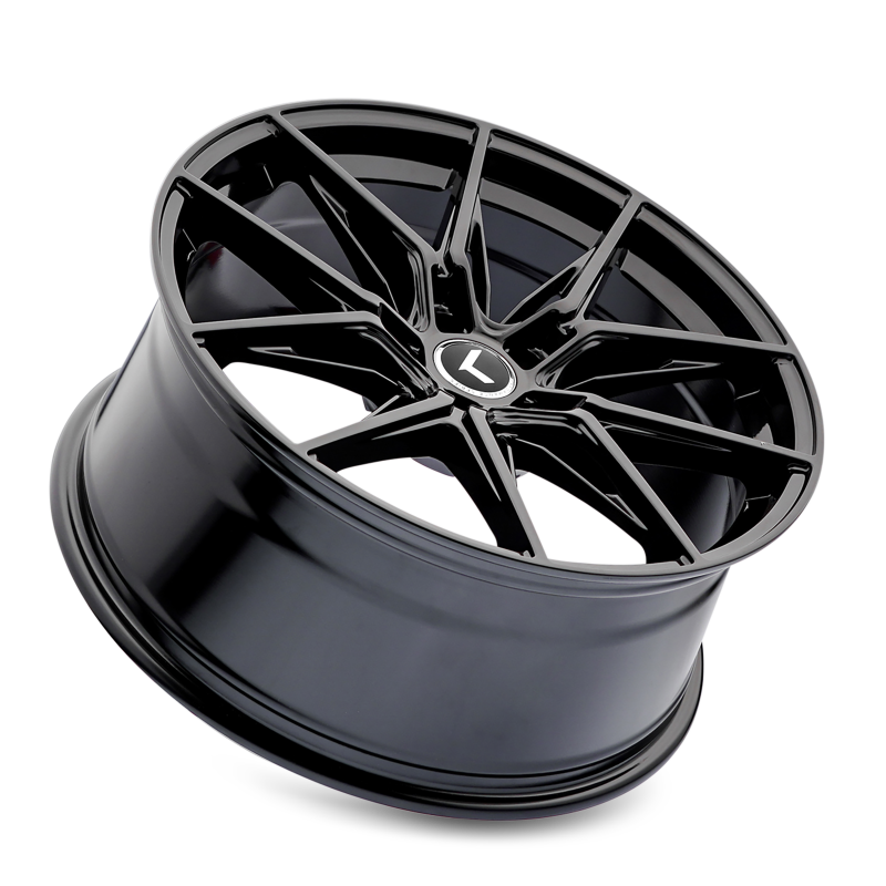 Kraze Wheels Kraze KR196 Evolve 19x8.5 / 5x112 BP / 30mm Offset / 66.56mm Hub Gloss Black Wheel