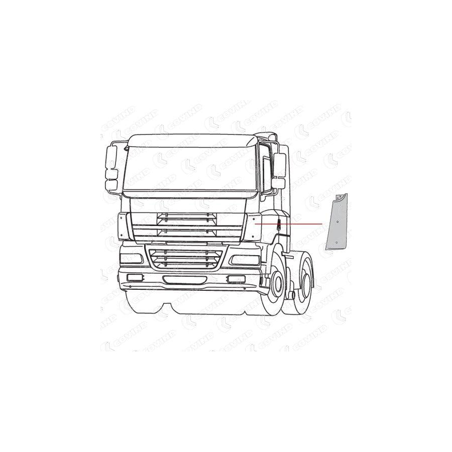 Covind Cf0/161 Air Deflector, Driver Cab
