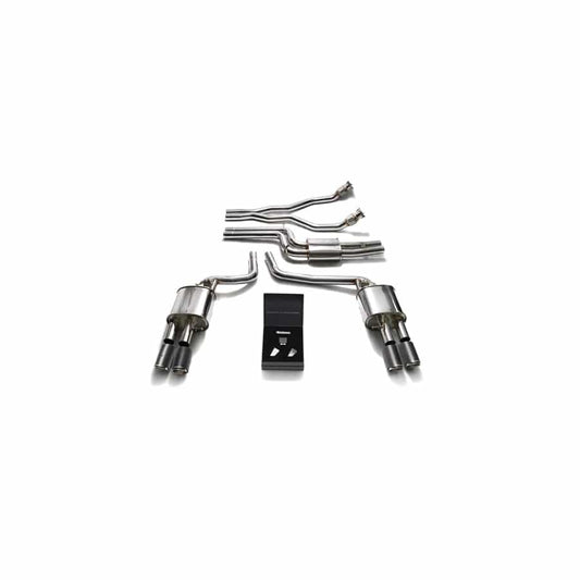 Armytrix AUBS2-QS11M Valvetronic Exhaust System Audi A5/S5 Coupe | Cabriolet B8 3.0L TFSI V6 2008-2016 with Quad Matte Black 3.5"