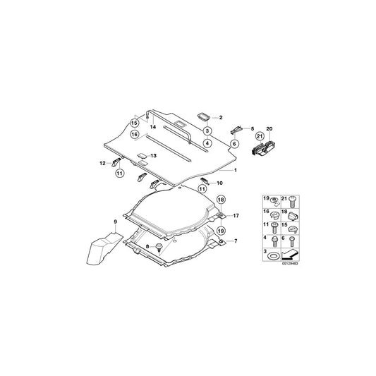 Genuine BMW 51477129742 E53 Floor Carpet, Luggage Compartment GRAU (Inc. X5 4.6is, X5 3.0d & X5 4.8is) | ML Performance US Car Parts