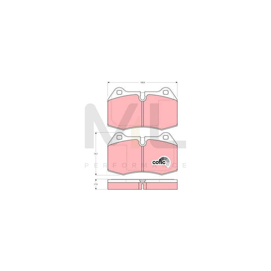 TRW Cotec Gdb1269 Brake Pad Set Prepared For Wear Indicator | ML Performance Car Parts