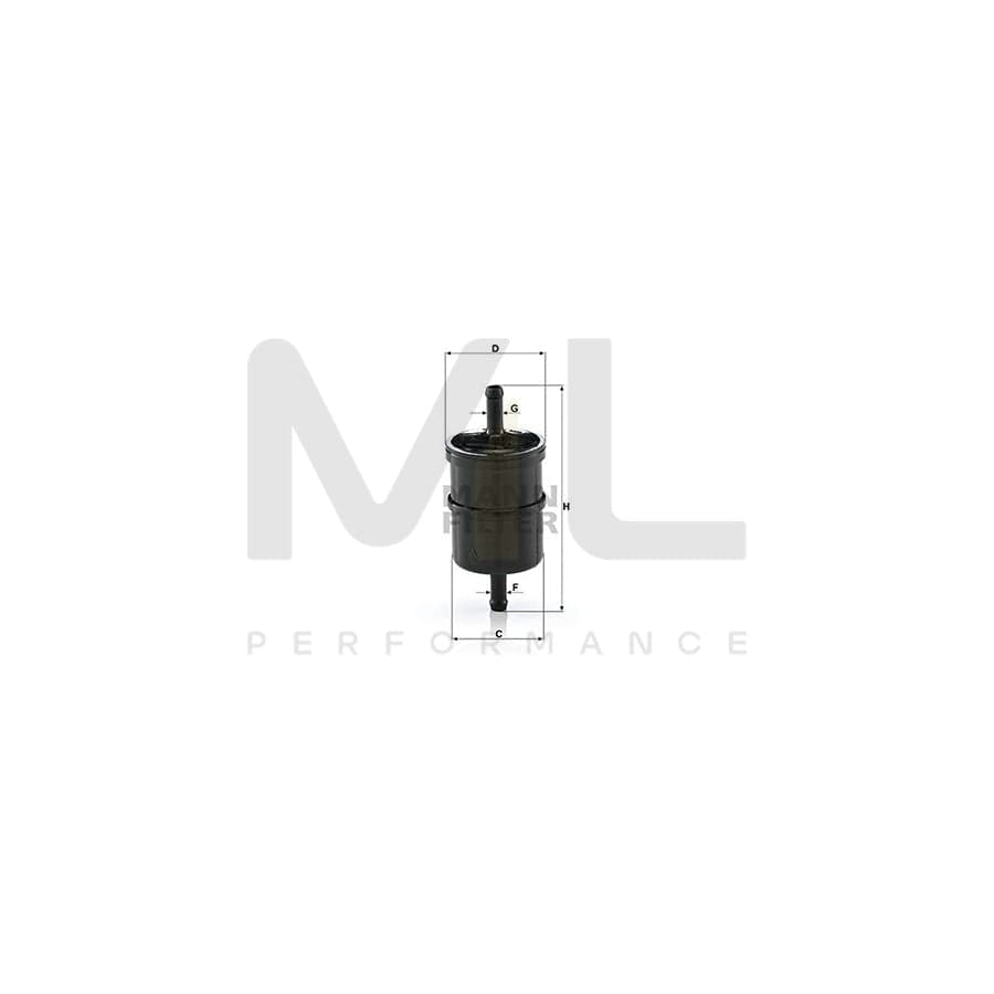 MANN-FILTER WK 42/4 (10) Fuel filter In-Line Filter