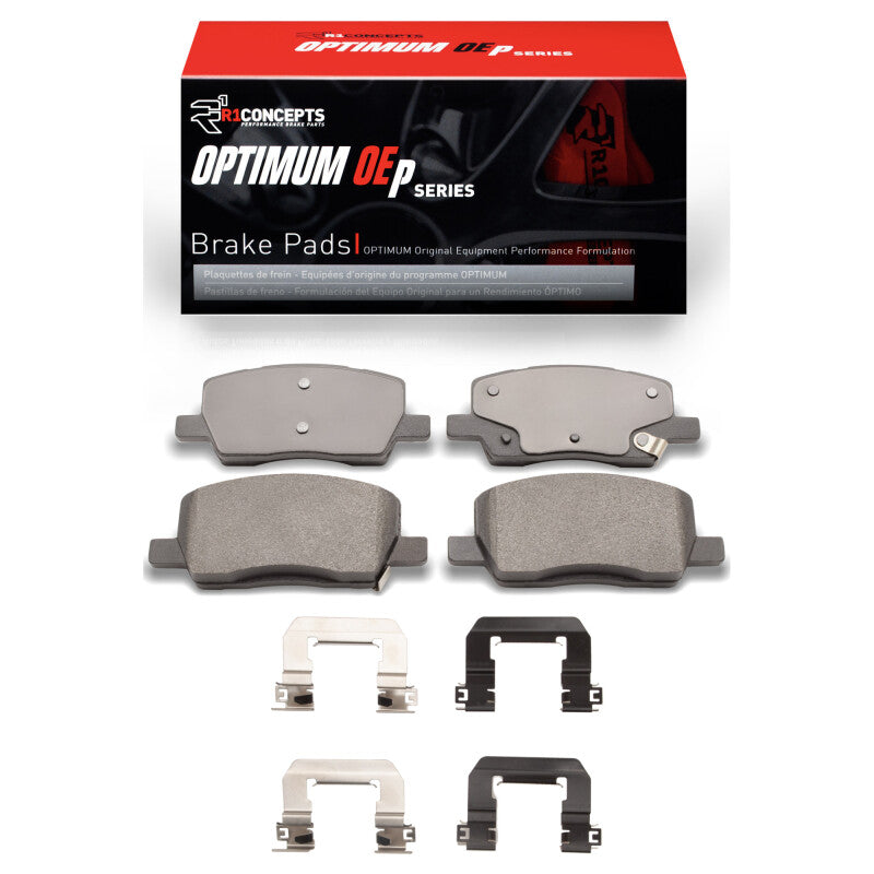 R1 Concepts R1 2017-2025 Tesla Model S Rear R1 Optimum OE Pads & Hardware Kit
