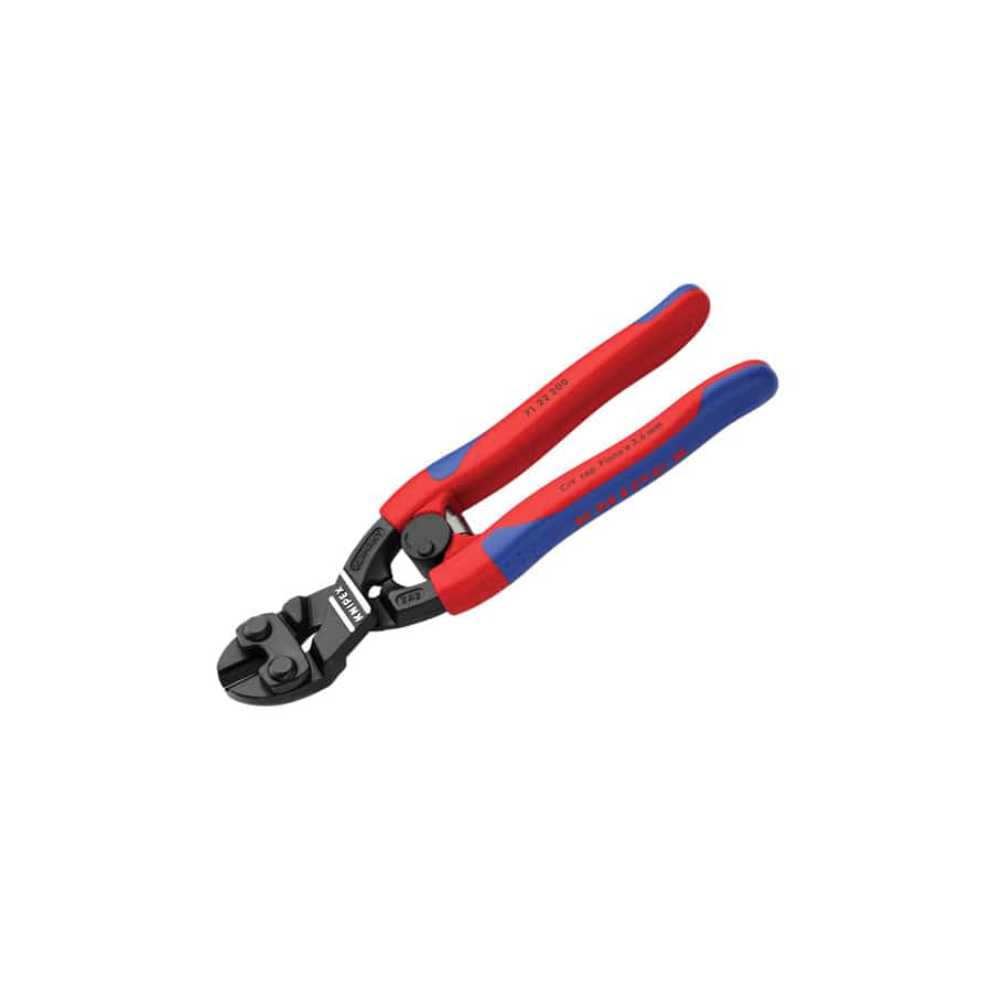 Knipex KPX7122200 CoBolt® Compact Bolt Cutters 20° Head Multi-Component Grip 200mm