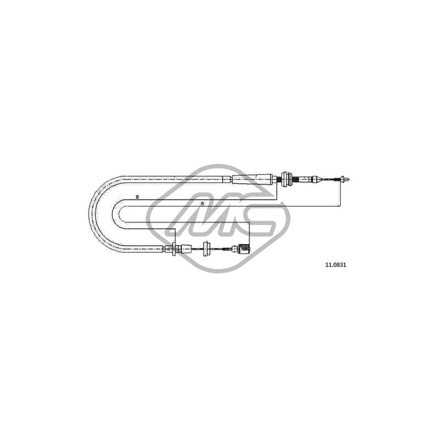 Metalcaucho 83832 Throttle Cable